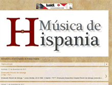 Tablet Screenshot of musicadehispania.net